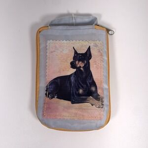 Pet Lover Totes DOBERMAN DOG Zipper Tote‎ Bag Reusable Grocery 14x15 New Tag
